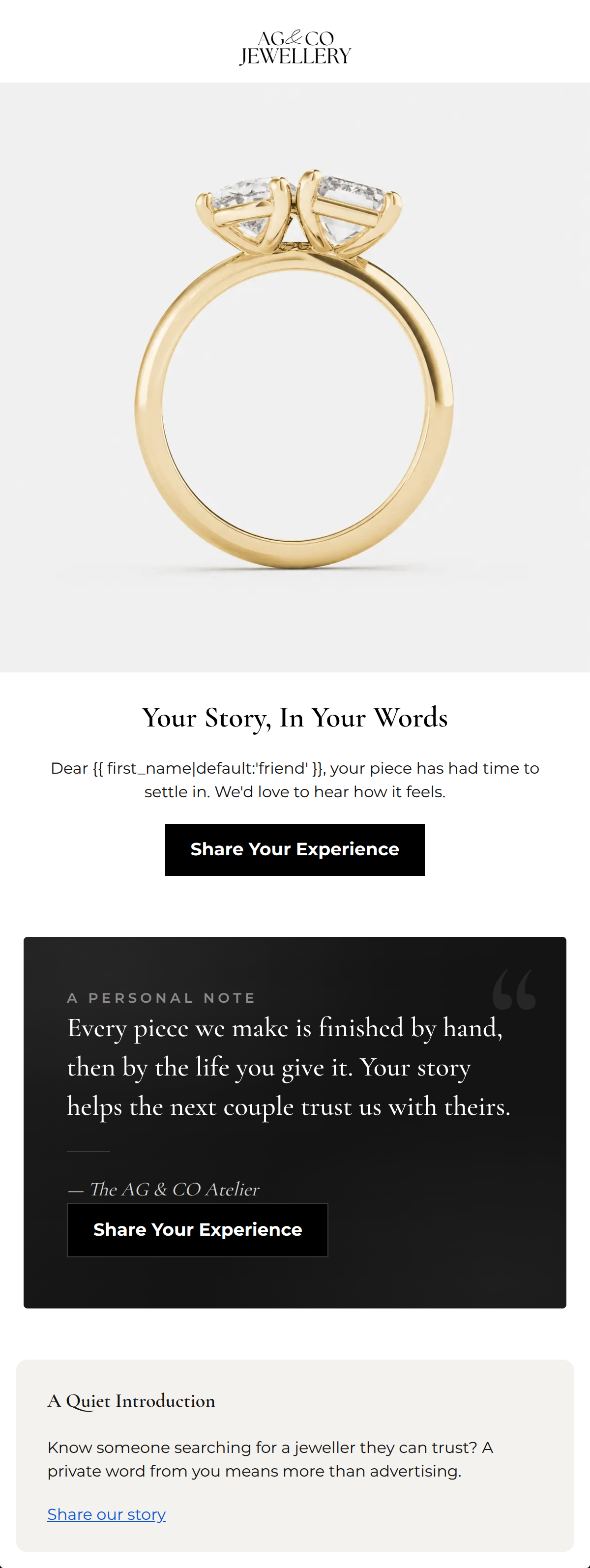 Email design: How does forever feel?