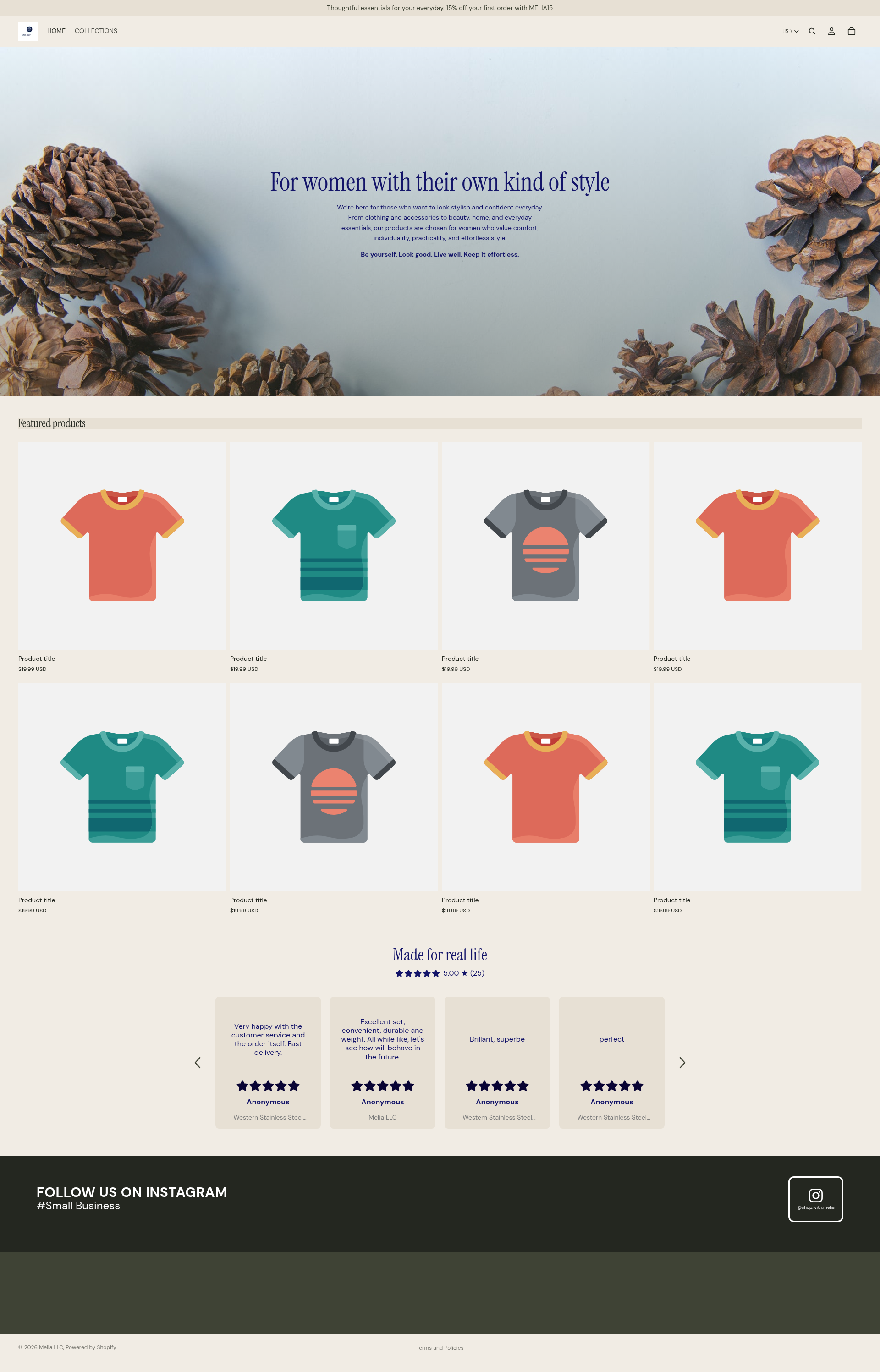Screenshot of Melia LLC