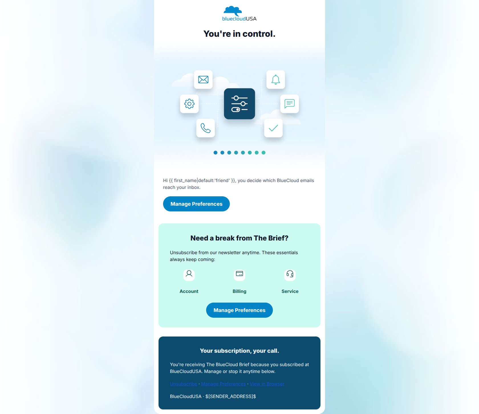 Email design: Stay subscribed — or don't. Your call.