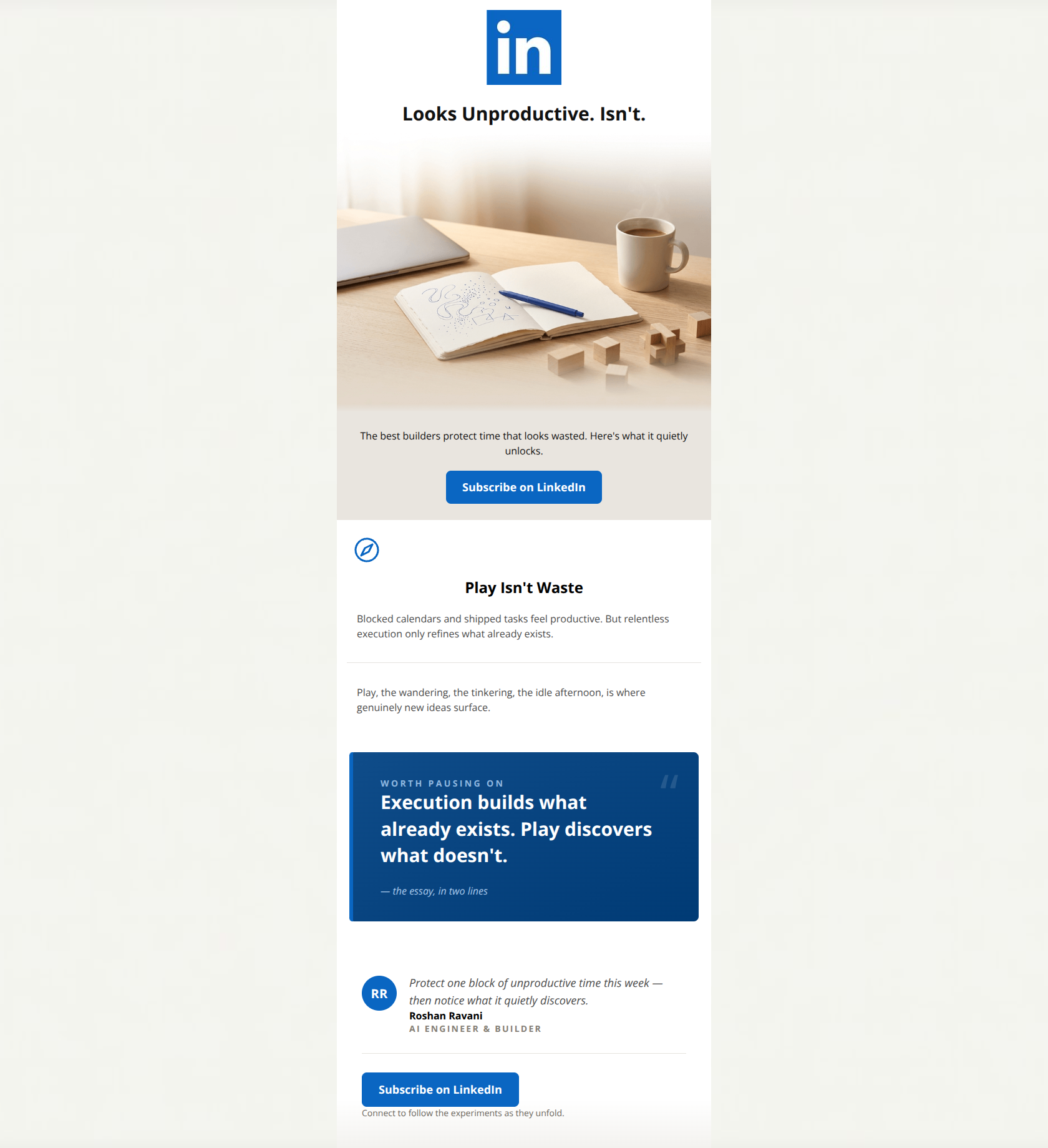 Email design: The most productive thing looks unproductive
