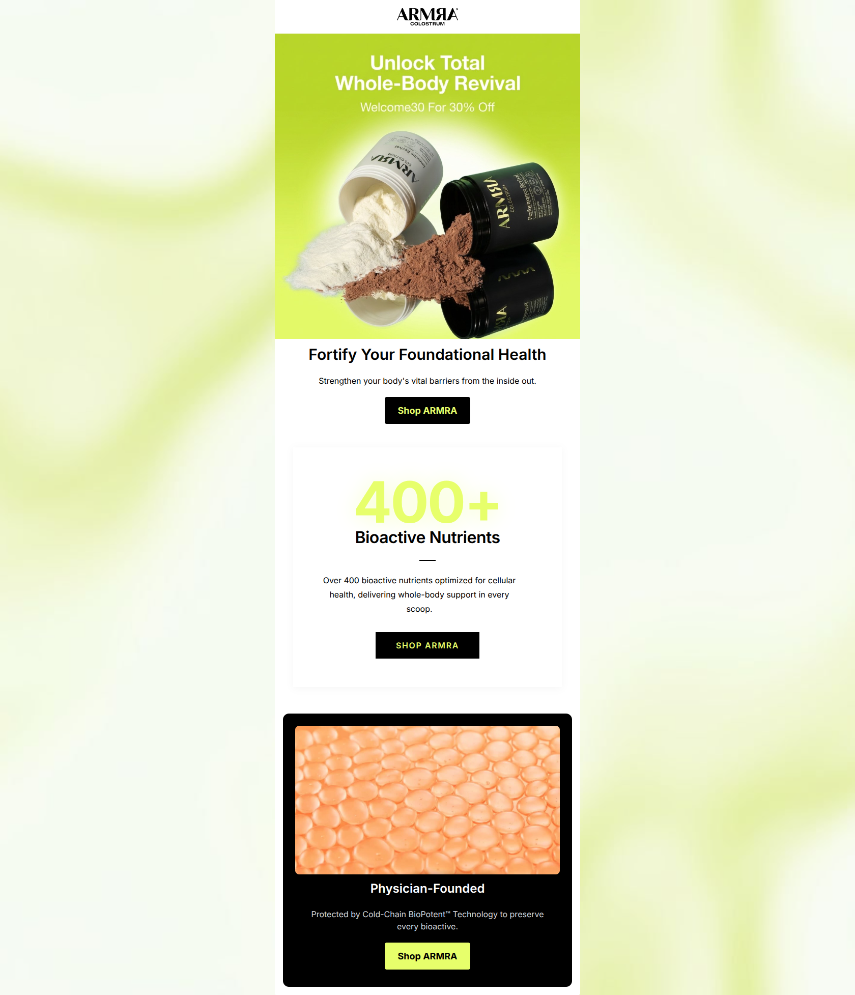 Email design: The science of foundational vitality.