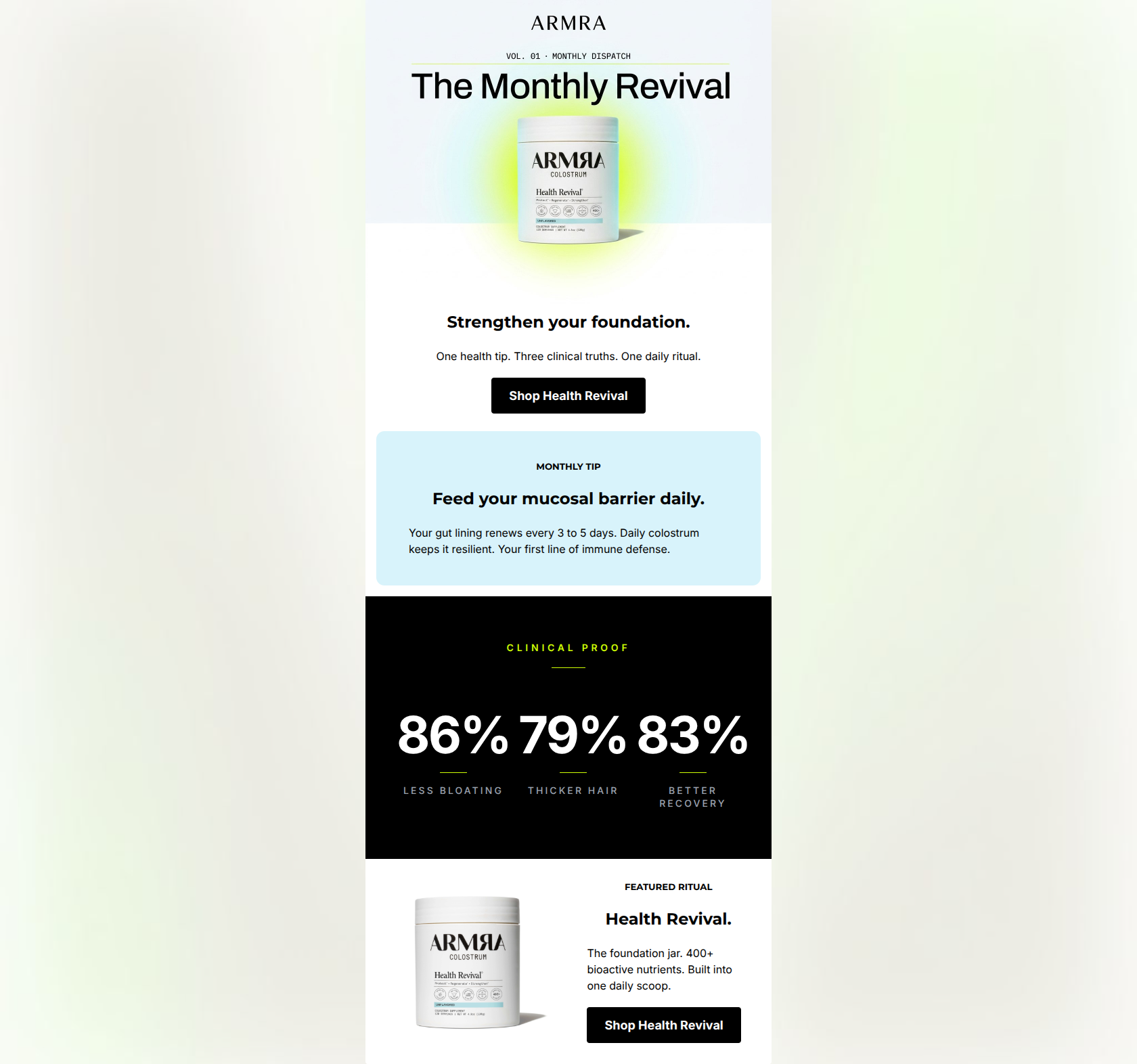 Email design: This month: strengthen your foundation
