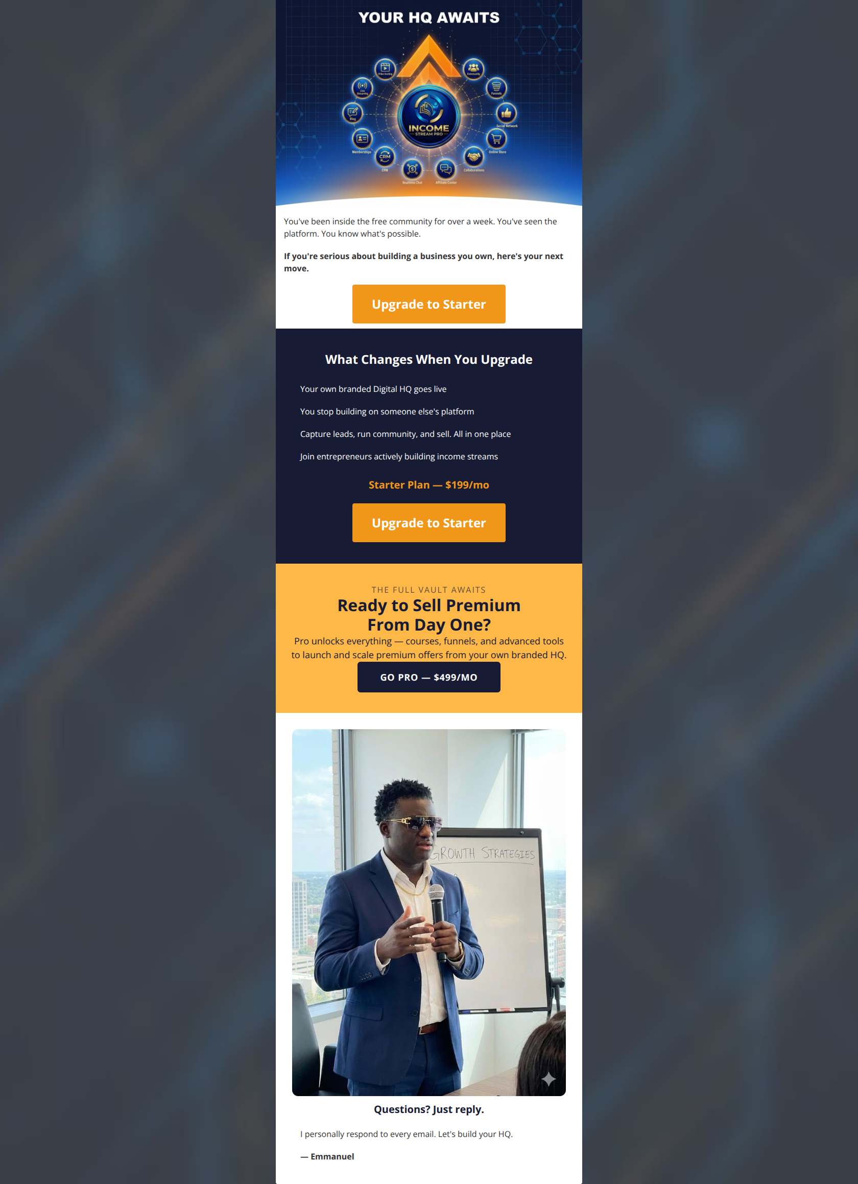 Email design: Ready to upgrade? Here's your next step
