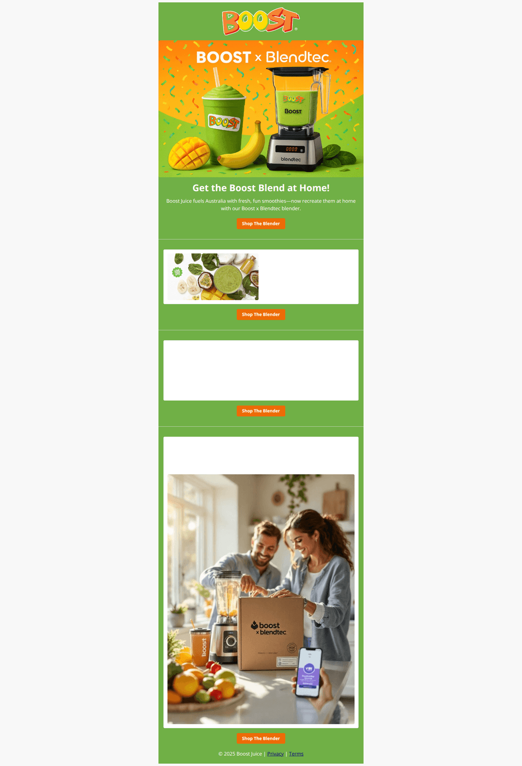 Email design: Blend like a Boostie at home! ๐