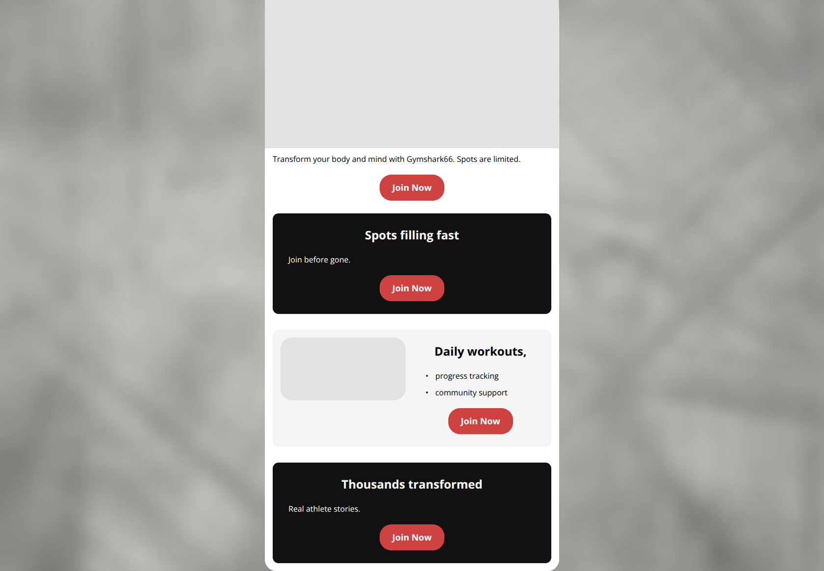 Email design: Forge Your 66-Day Grind