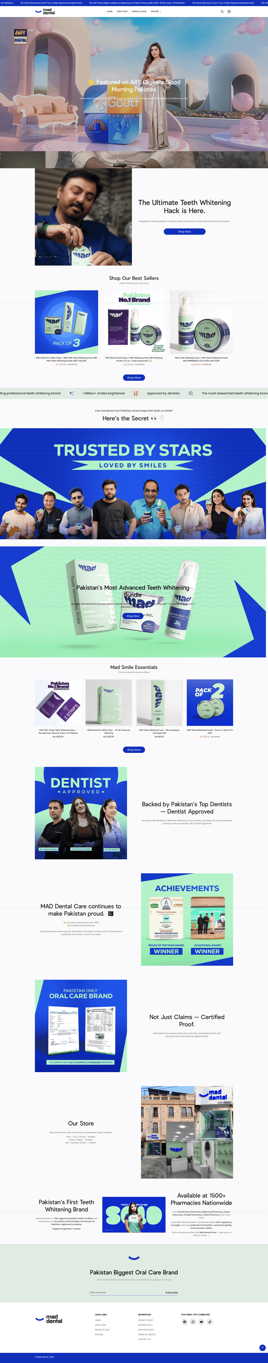 Screenshot of Mad Dental Care