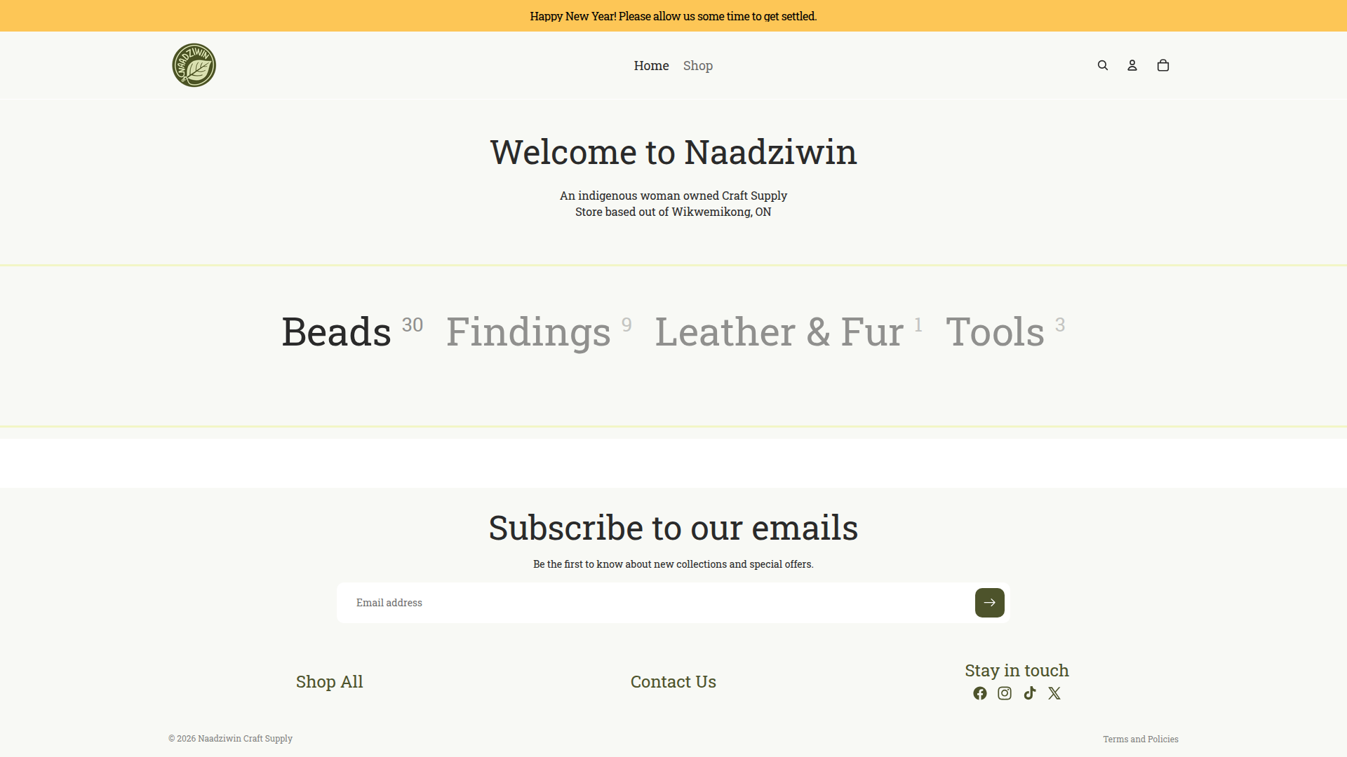 Screenshot of Naadziwin Craft Supply