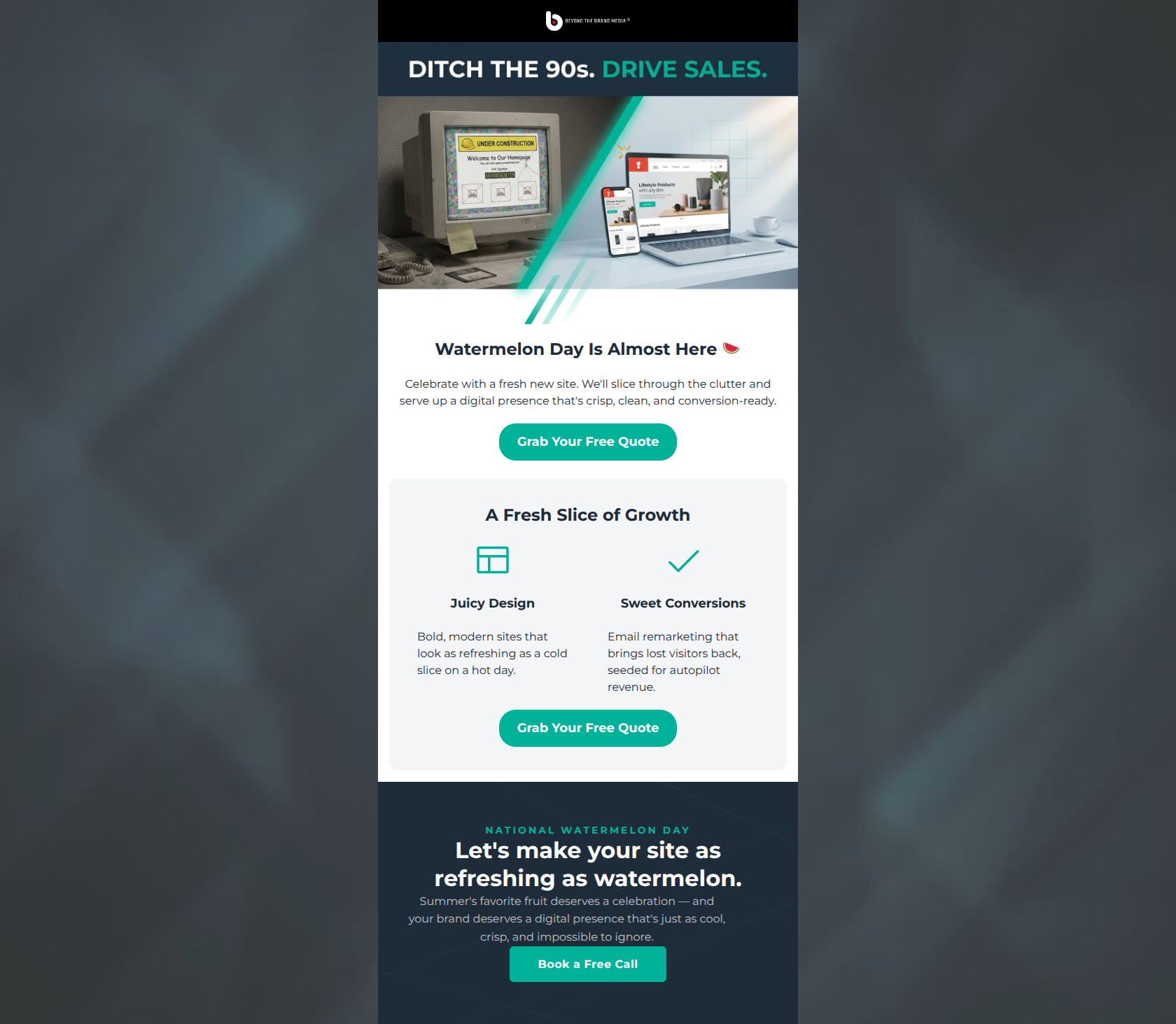 Email design: Your website is costing you sales