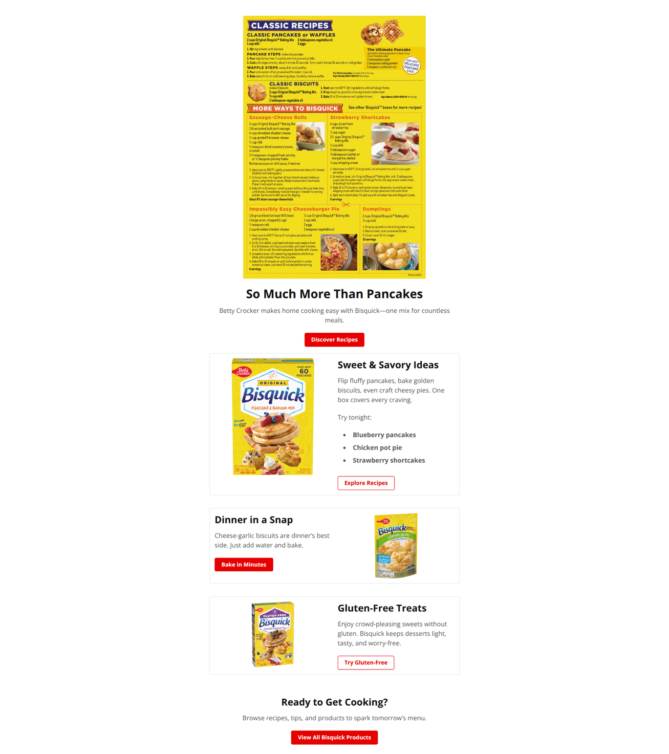 Email design: One box, endless meal ideas.