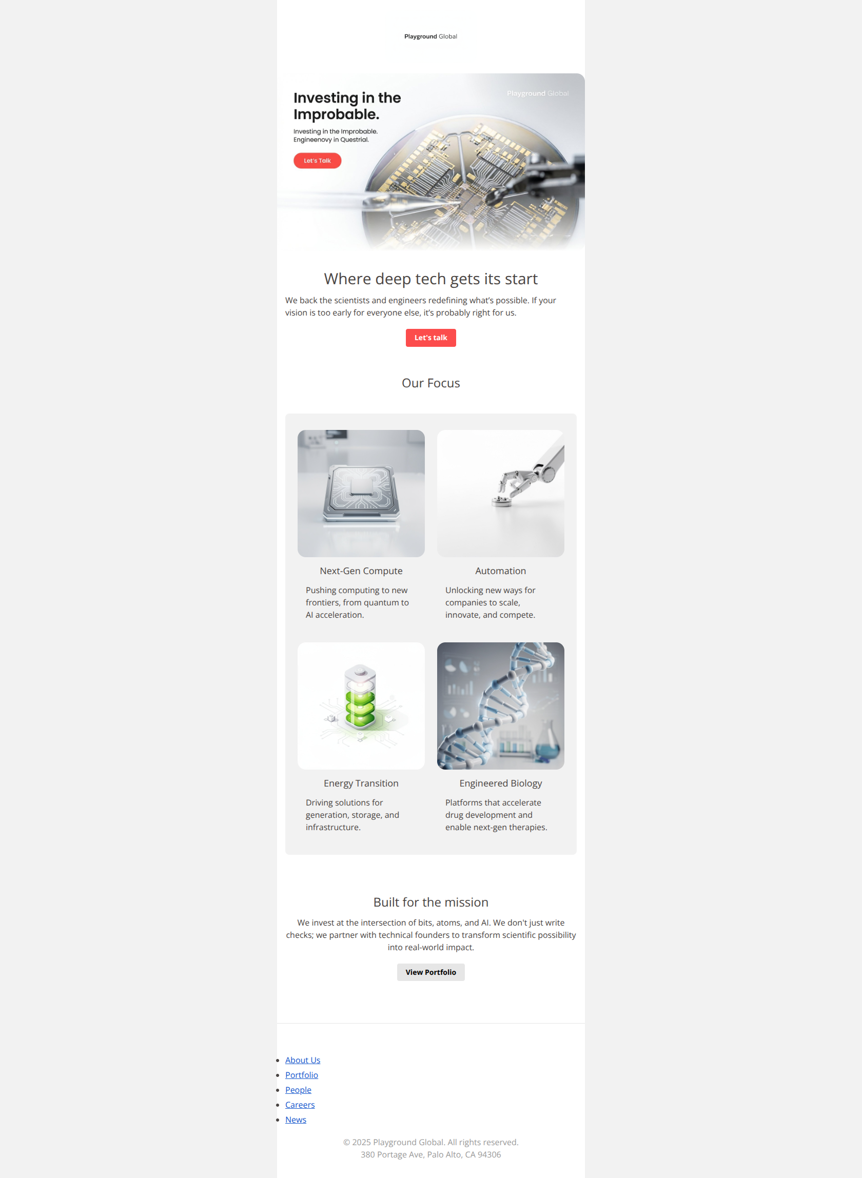Email design: Investing between the improbable and the impossibl
