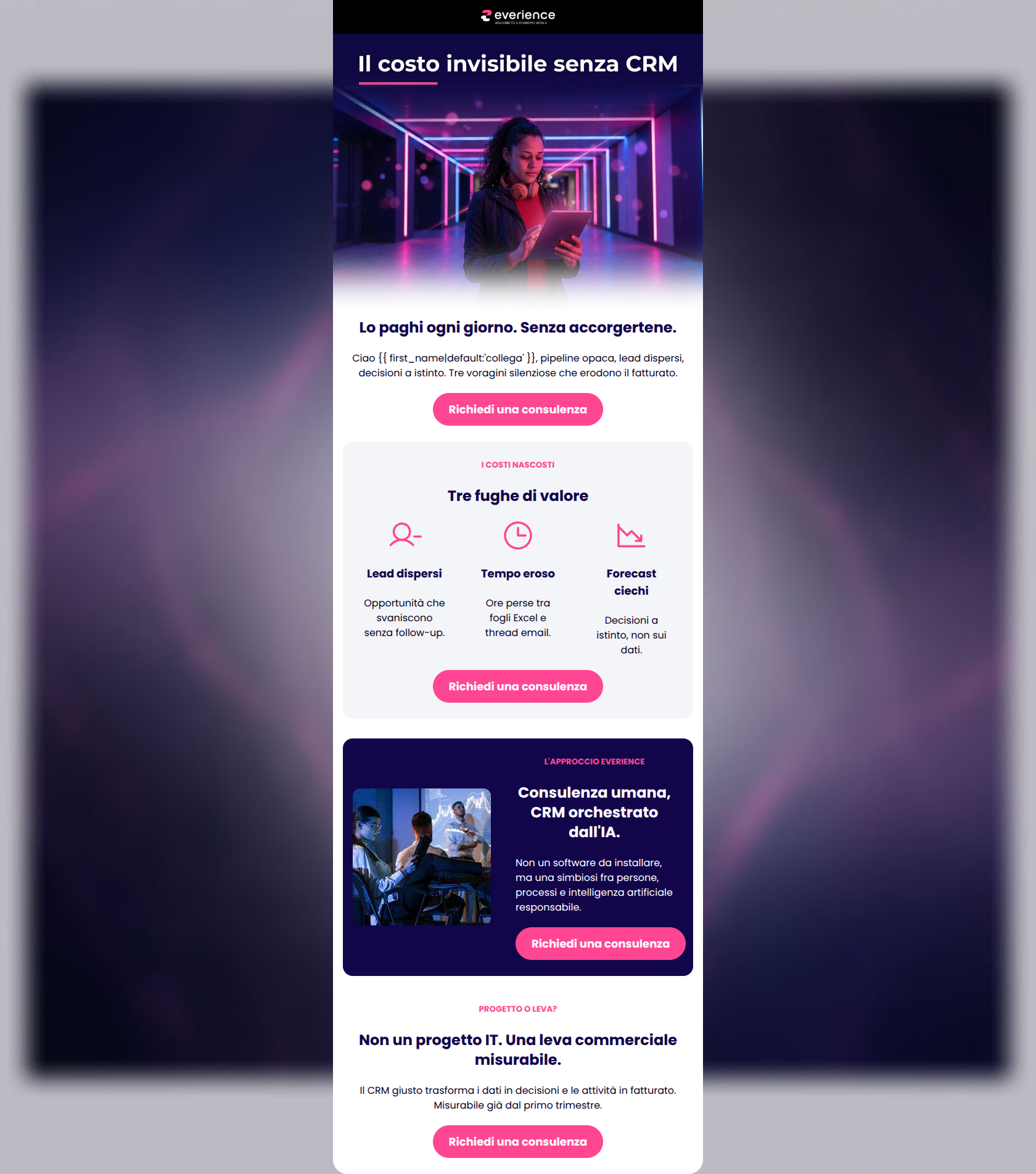 Email design: Quanto ti costa non avere un CRM?