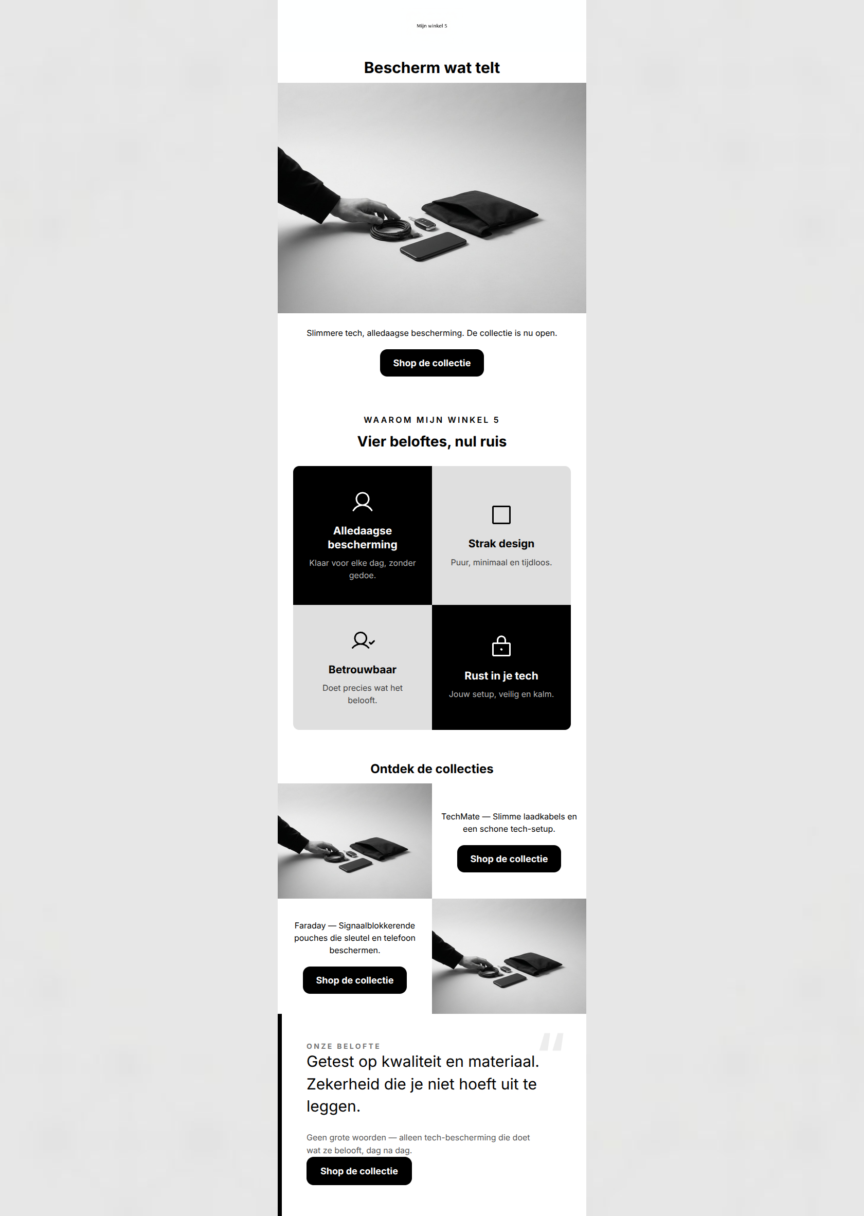 Email design: Nu open: TechMate & Faraday