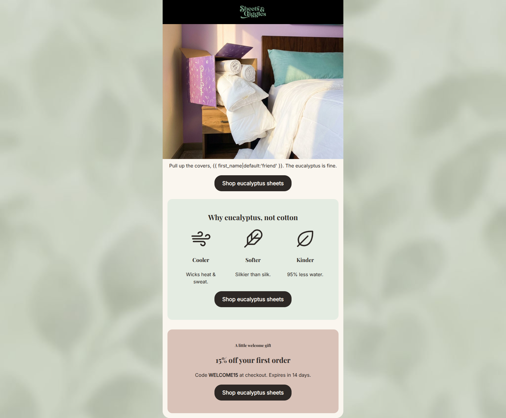 Email design: Welcome to the cool side of bed