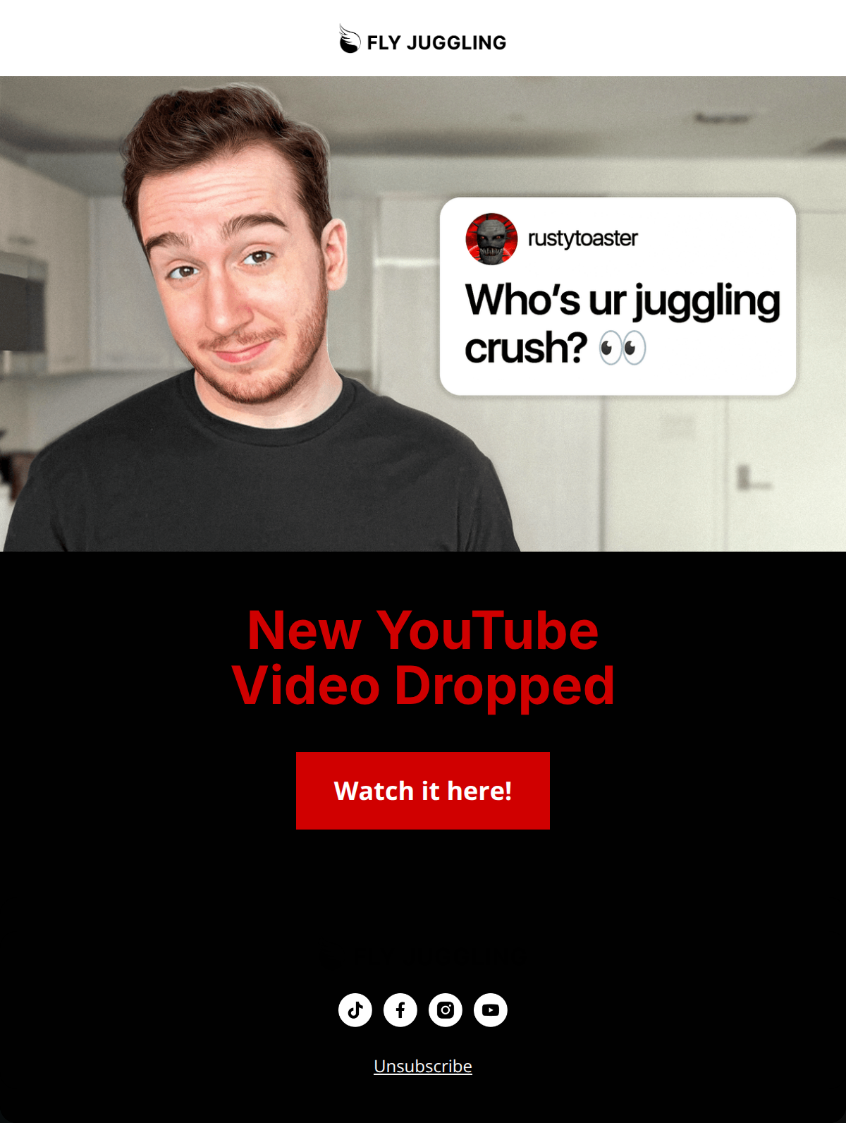 Email design: FlyJuggler Rates the Best 3 Ball Juggling Tricks