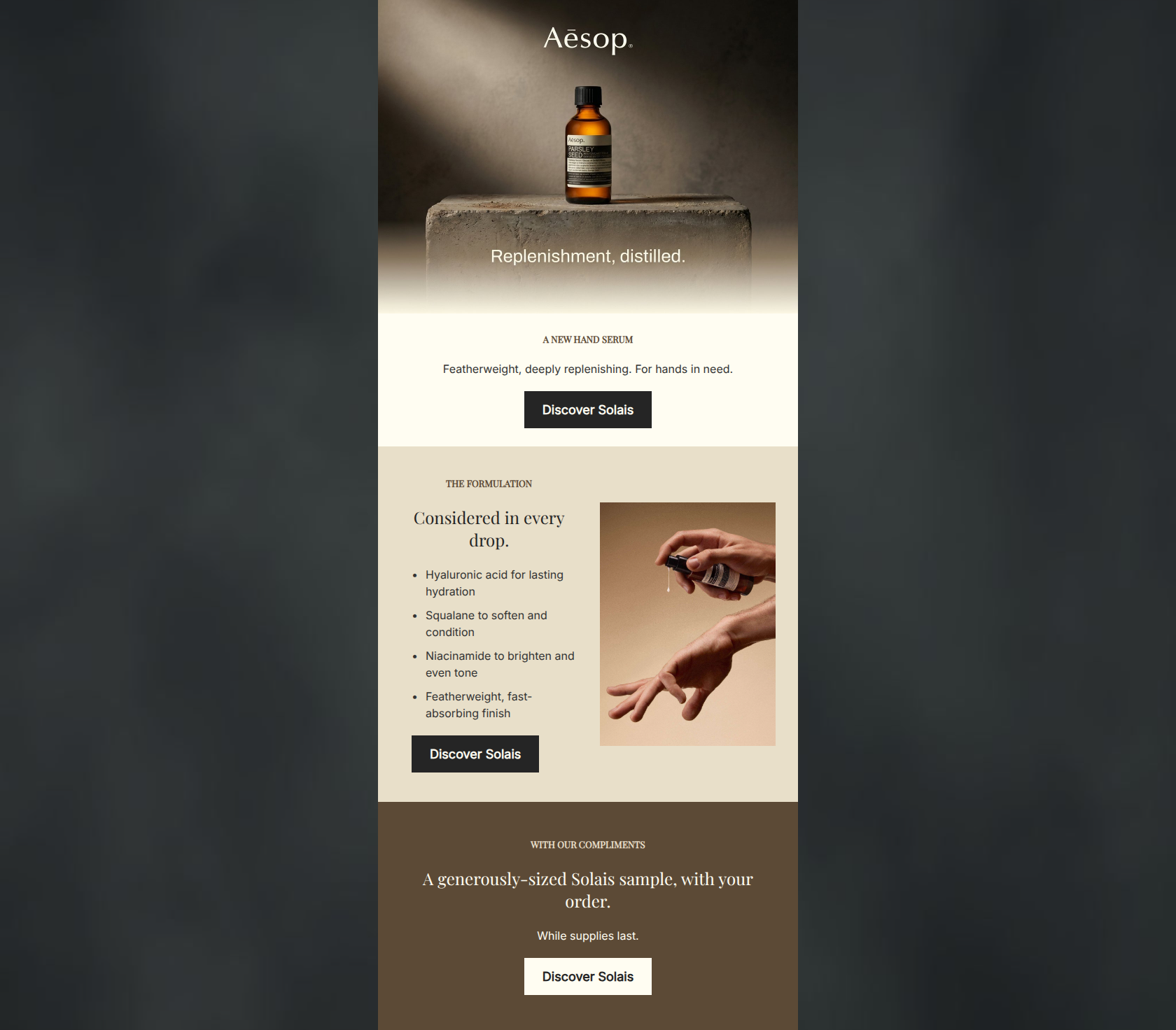 Email design: An introduction to Solais.