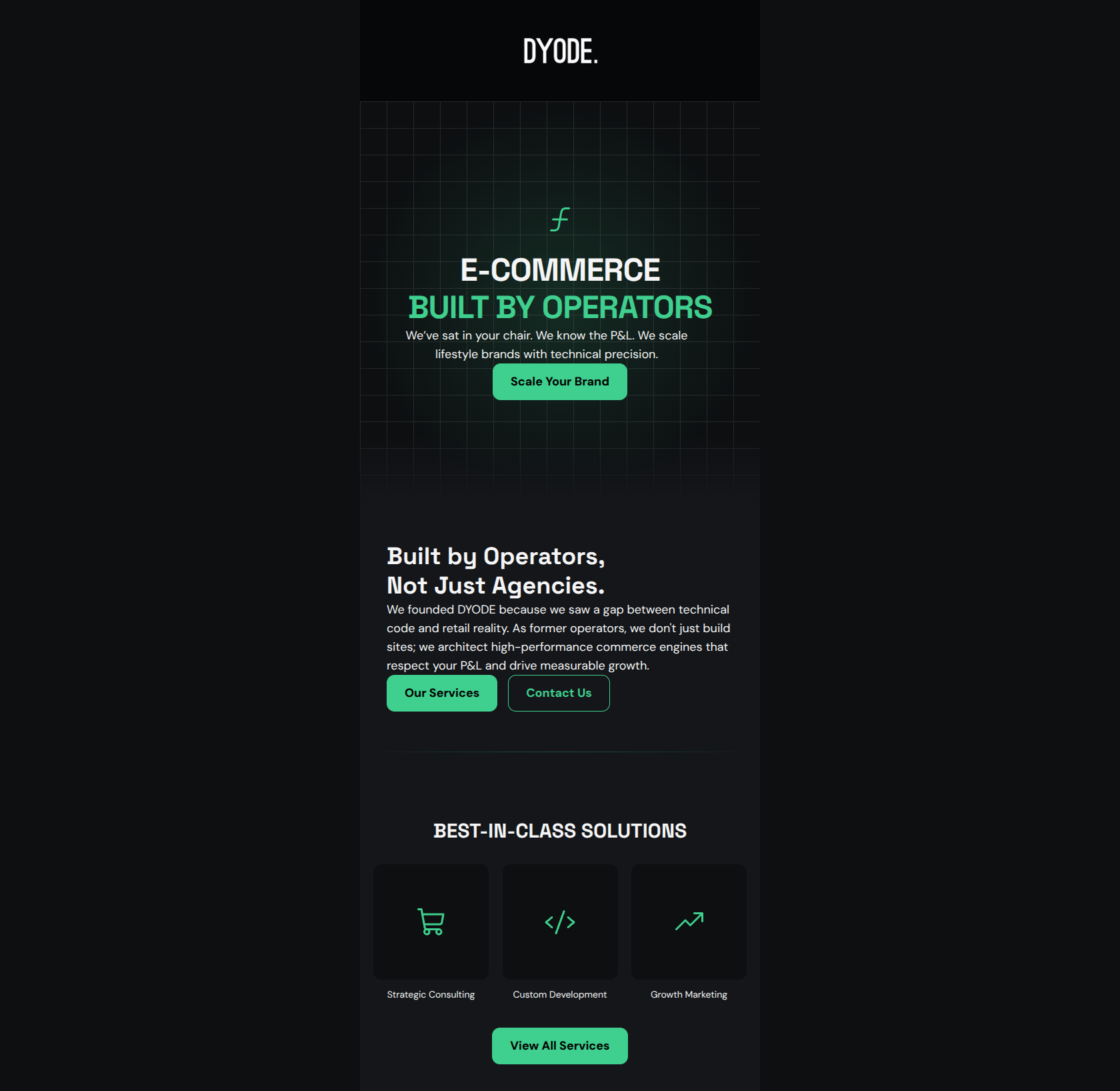 Email design "Starter: Product promo — welcome starter template " for DYODE