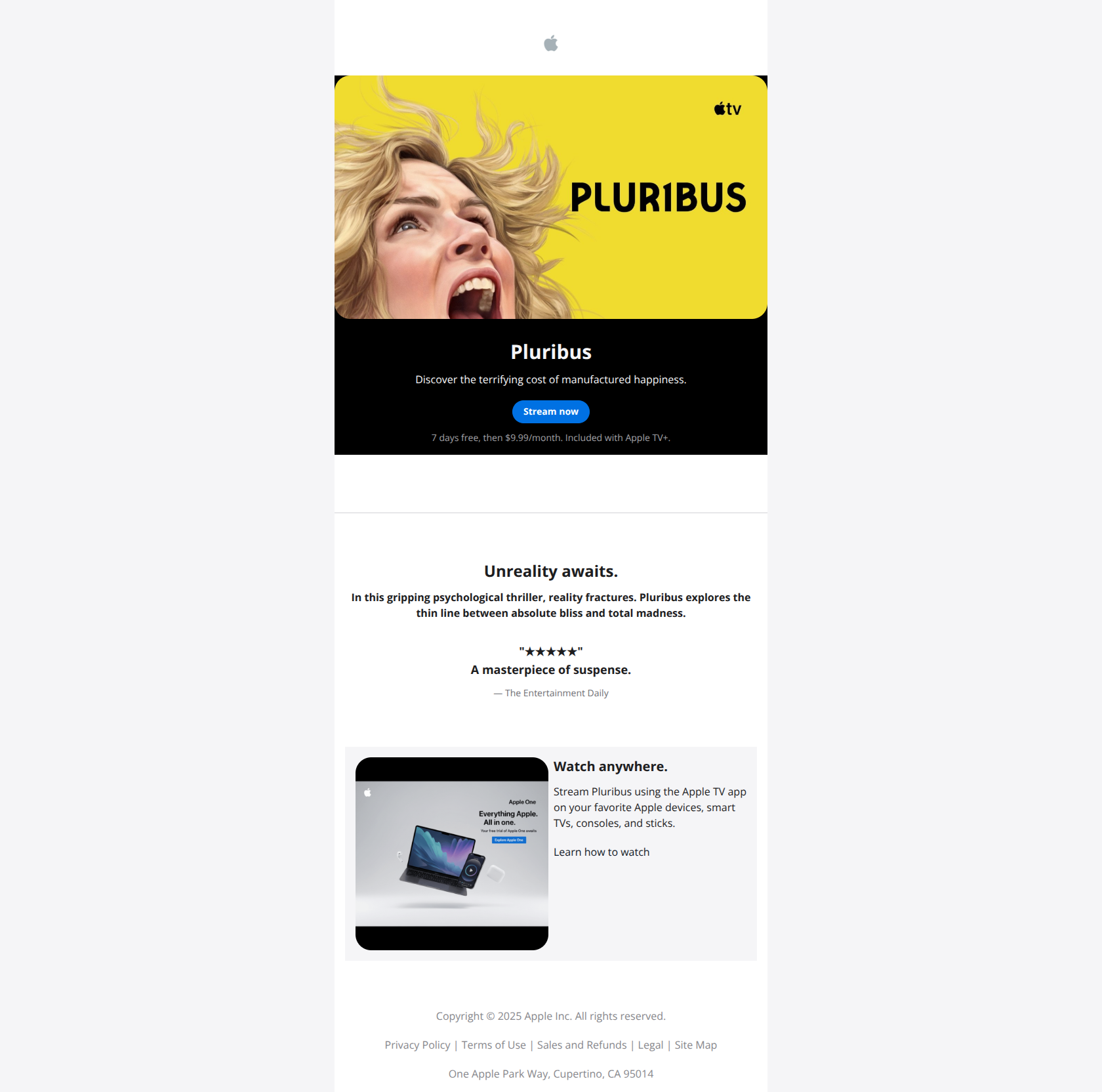 Email design: Happiness is a state of mind.