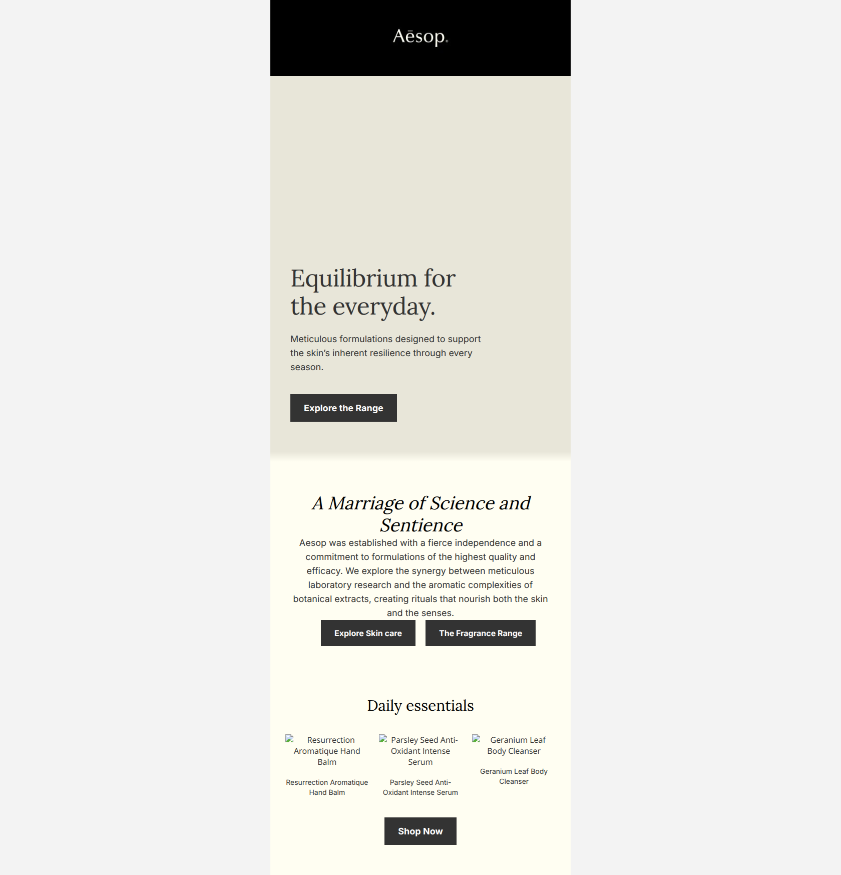 Email design: Starter: Product promo — welcome starter template