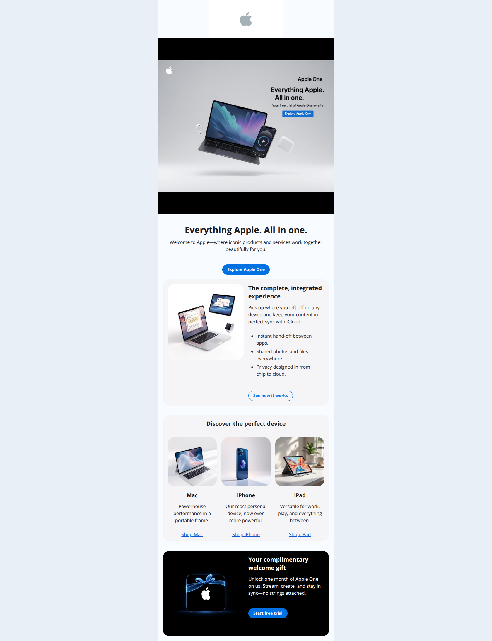 Email design: ๐ Welcome! Your Gift is Inside.