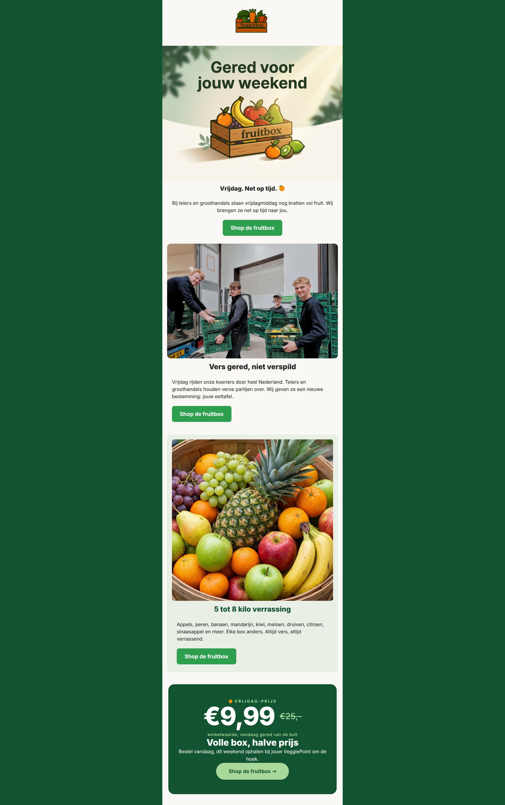 Email design: Vrijdag, op het nippertje gered ๐