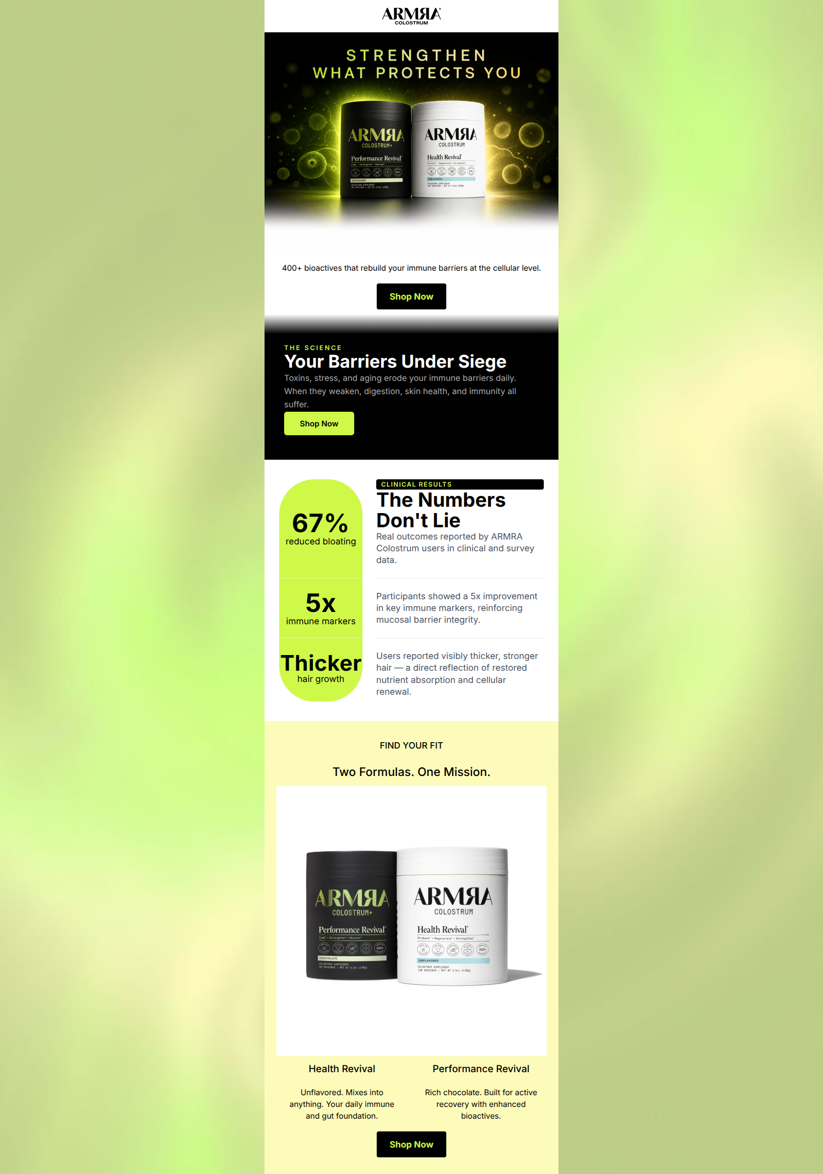 Email design: Your body's barriers need this