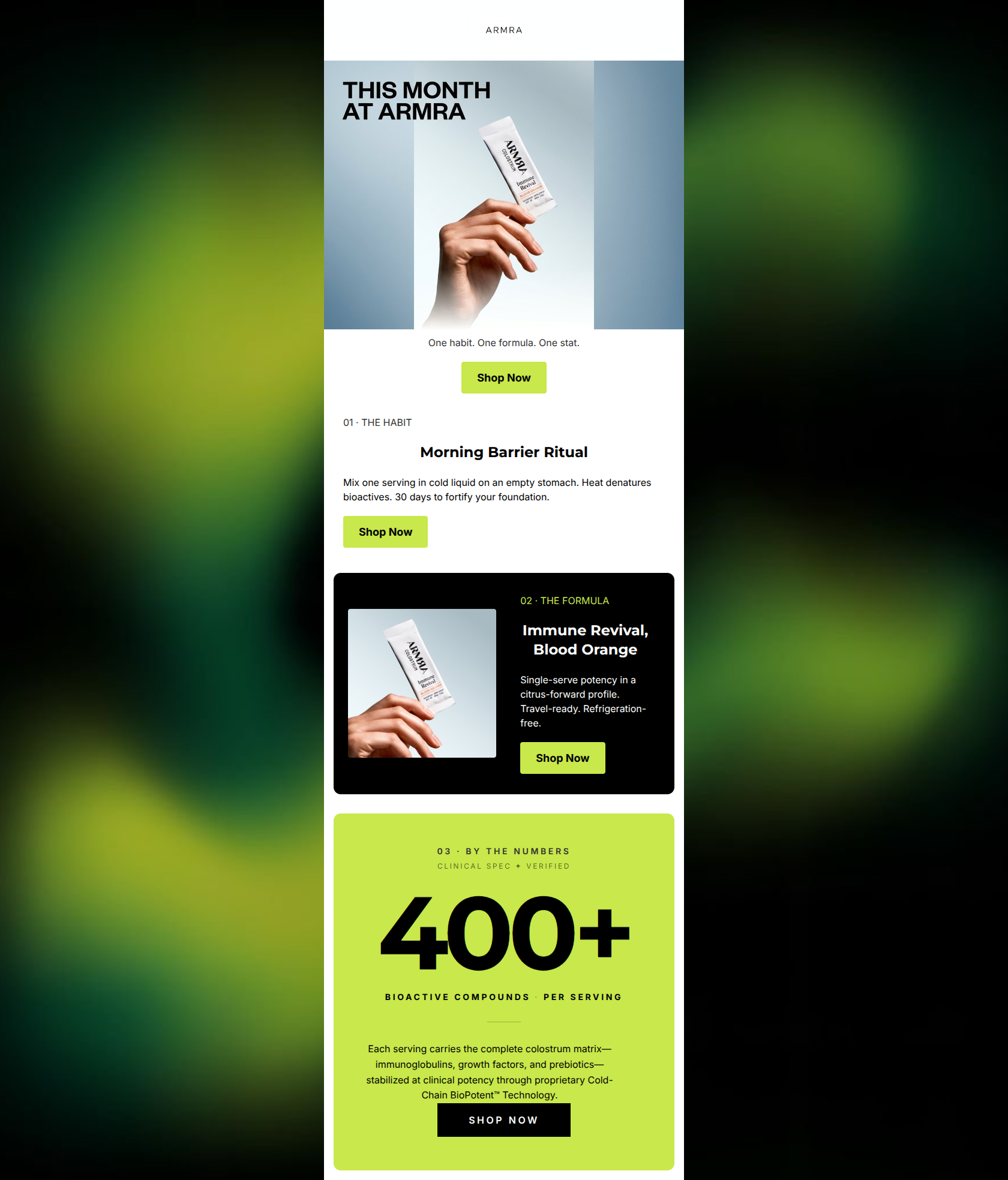 Email design: This Month At ARMRA: The Brief