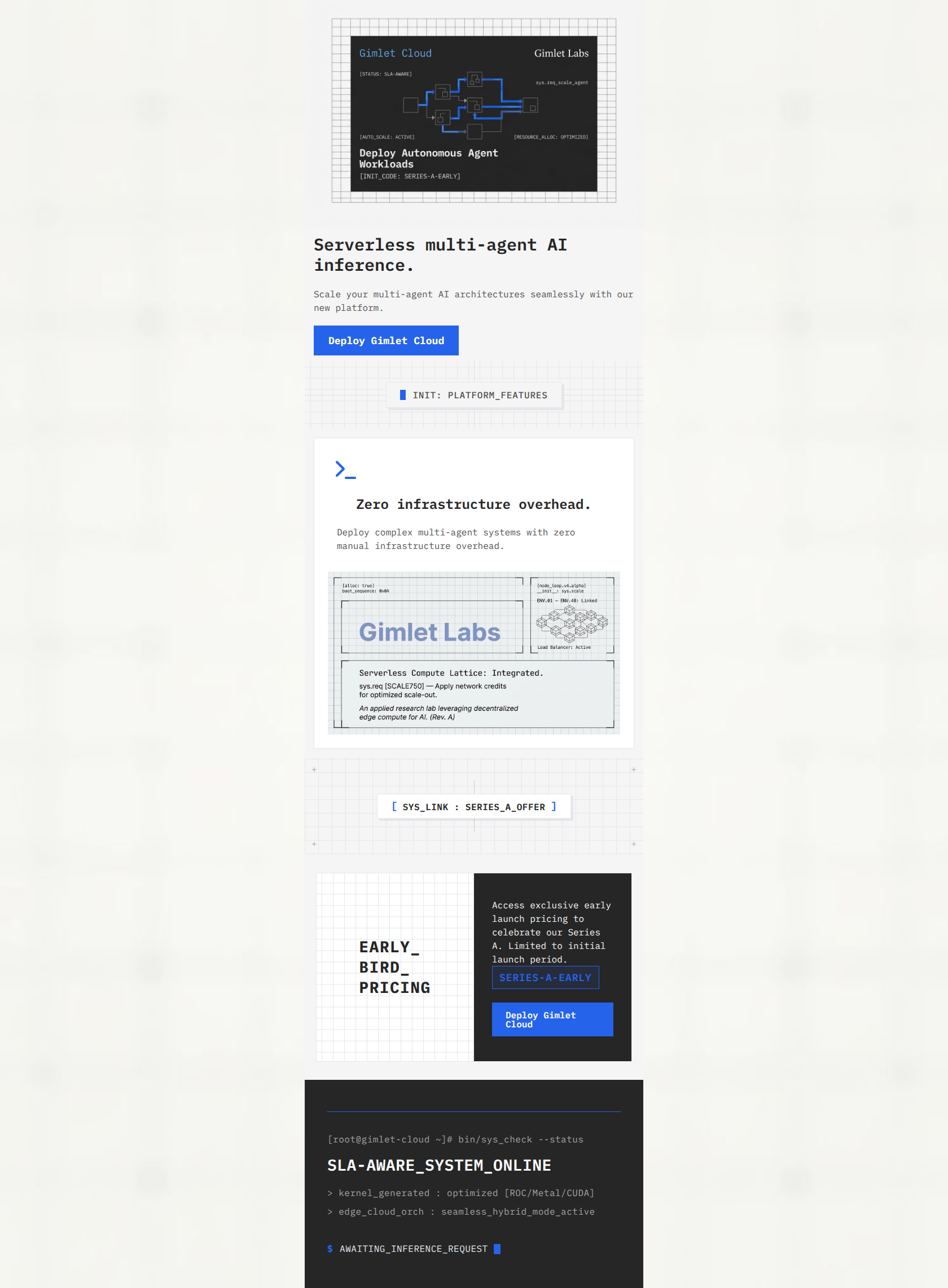 Email design: Gimlet Cloud access: Serverless inference