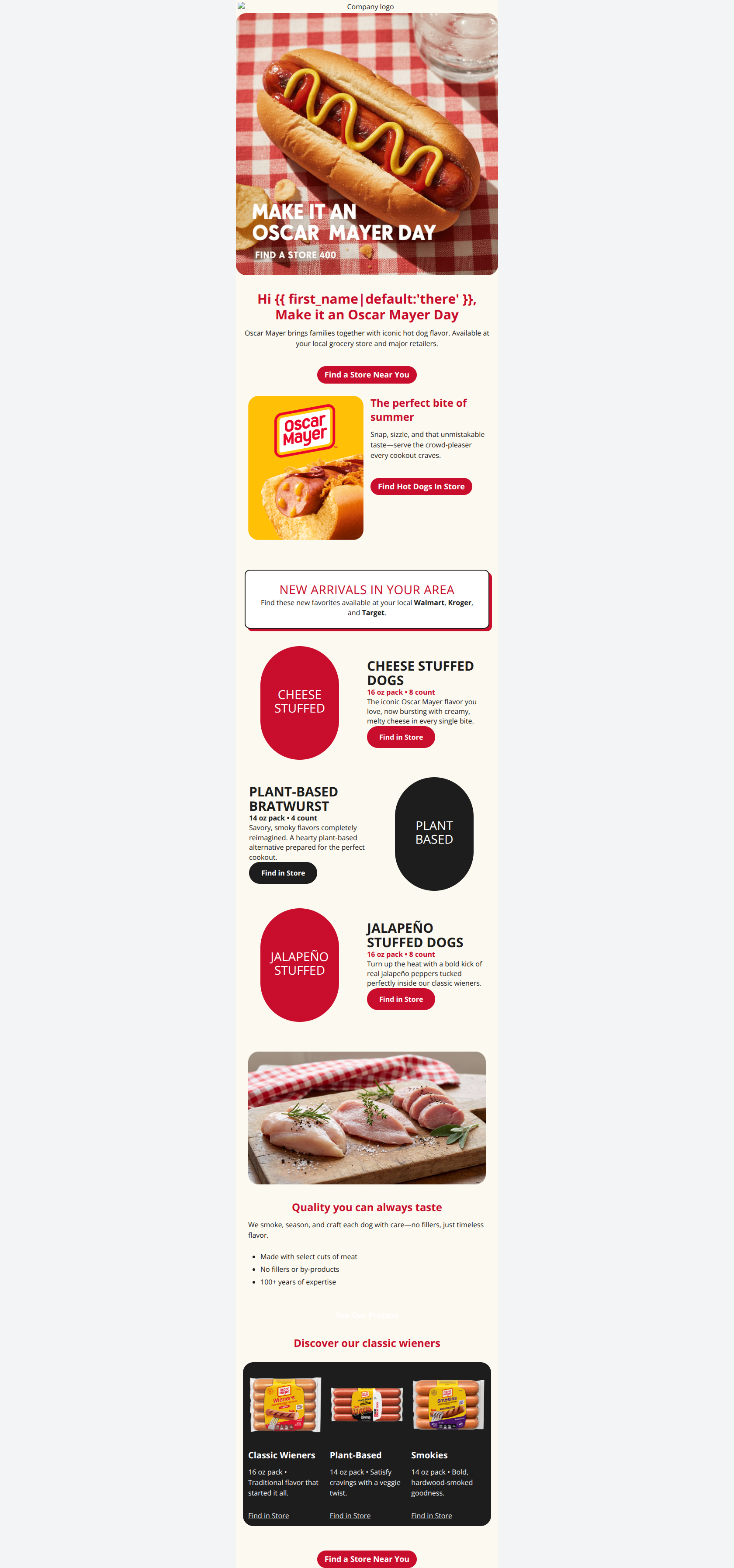 Email design: The Perfect Hot Dog Awaits ðŸŒ