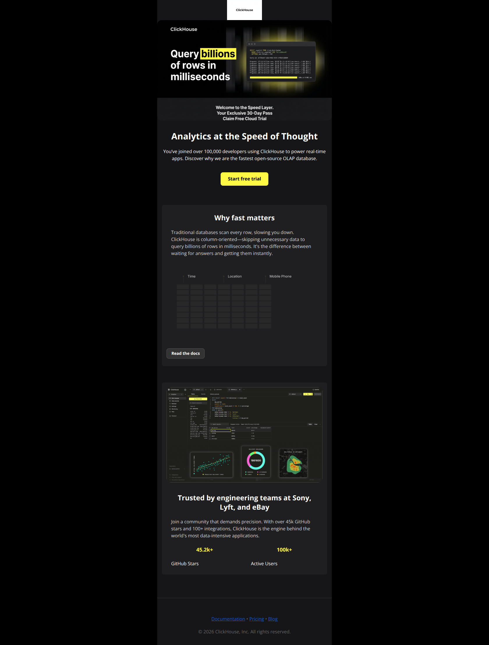 Email design: Welcome to the fastest database on Earth