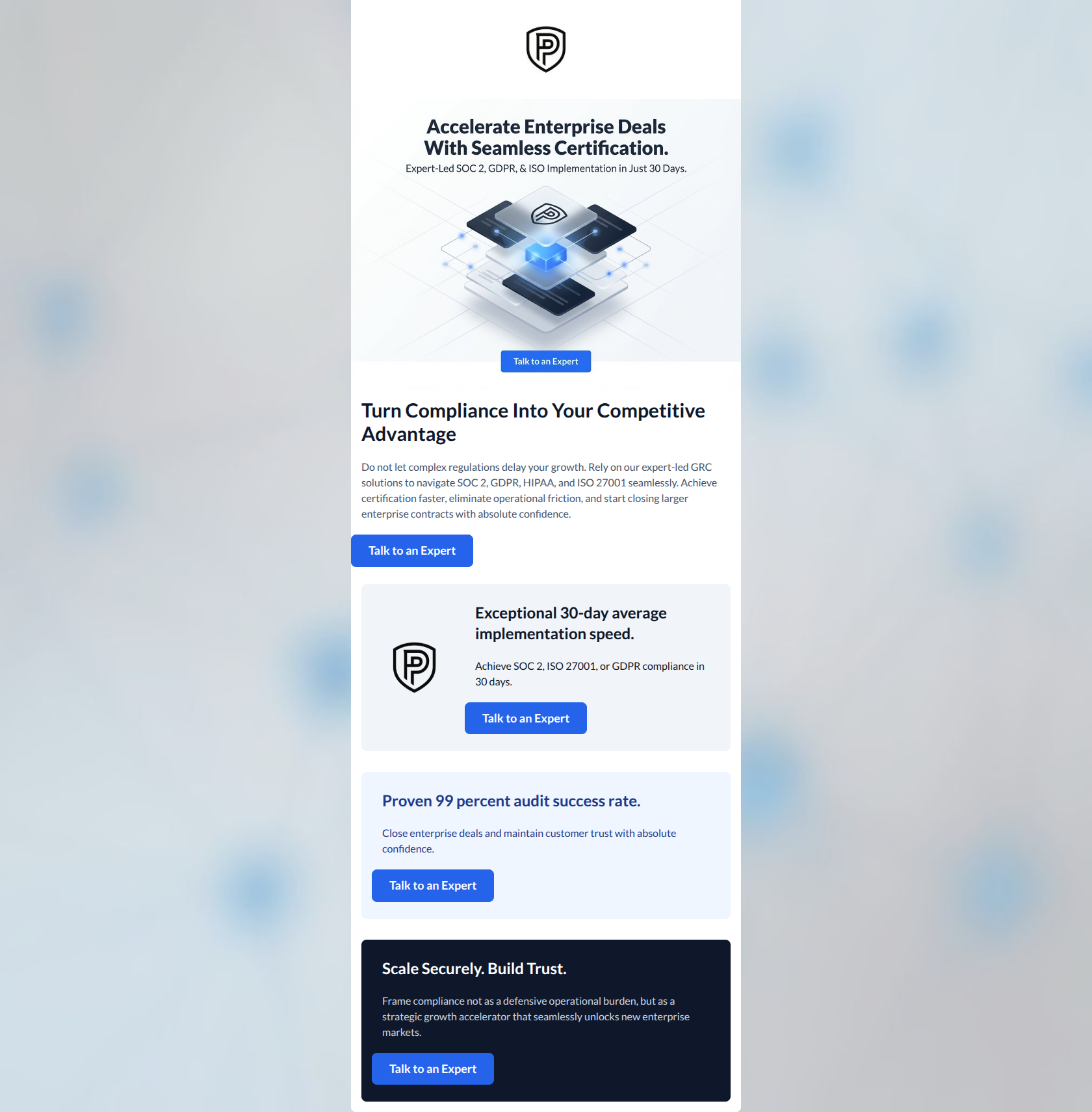 Email design: Fast-track compliance and unlock enterprise deals