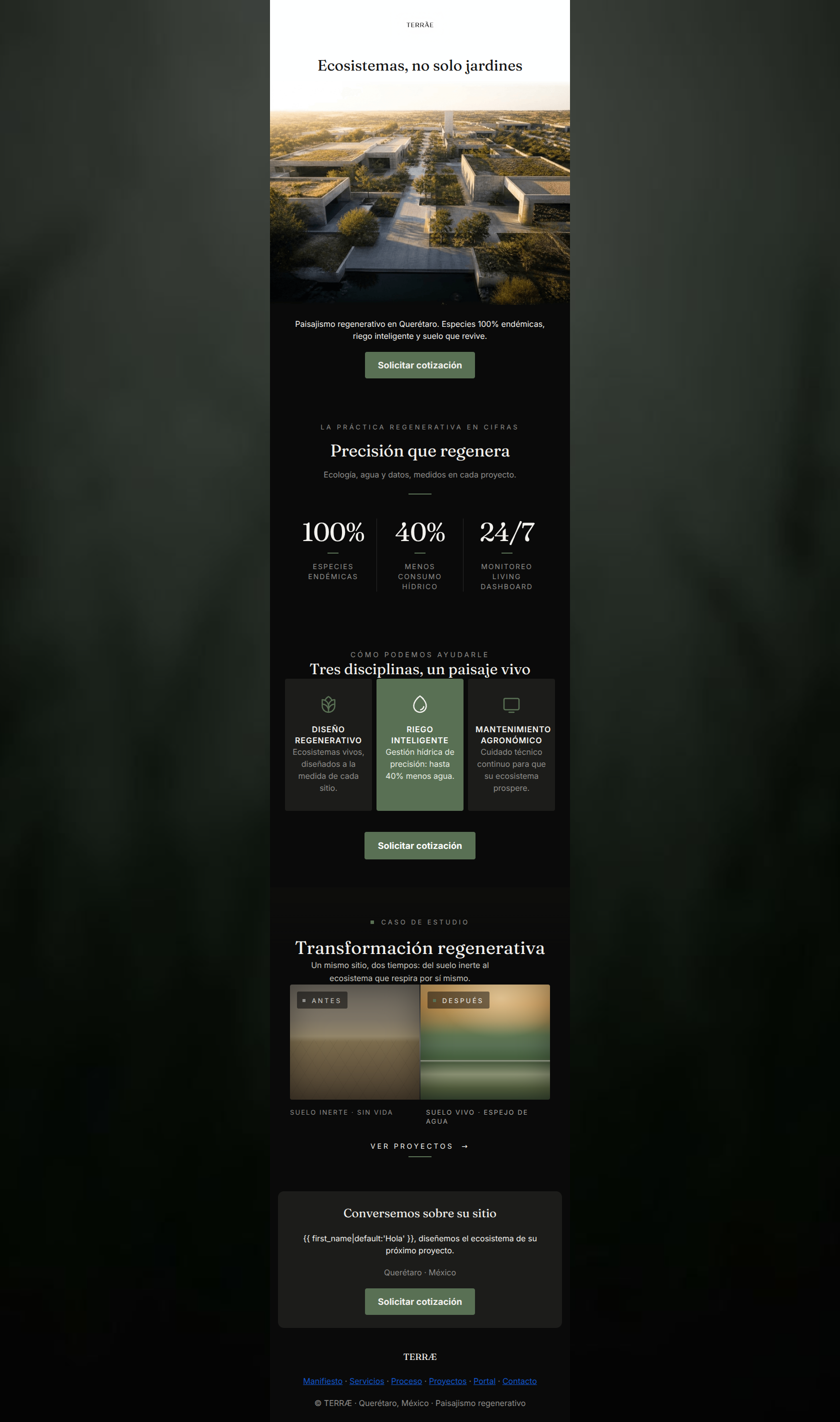 Email design: Creamos ecosistemas, no solo jardines