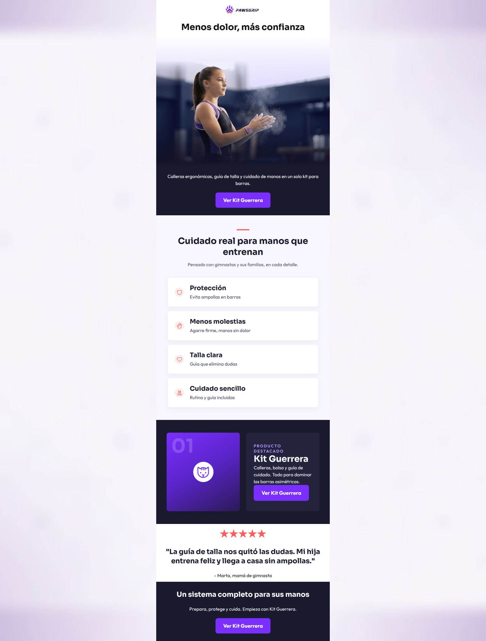 Email design: Protege sus manos. Impulsa su confianza.
