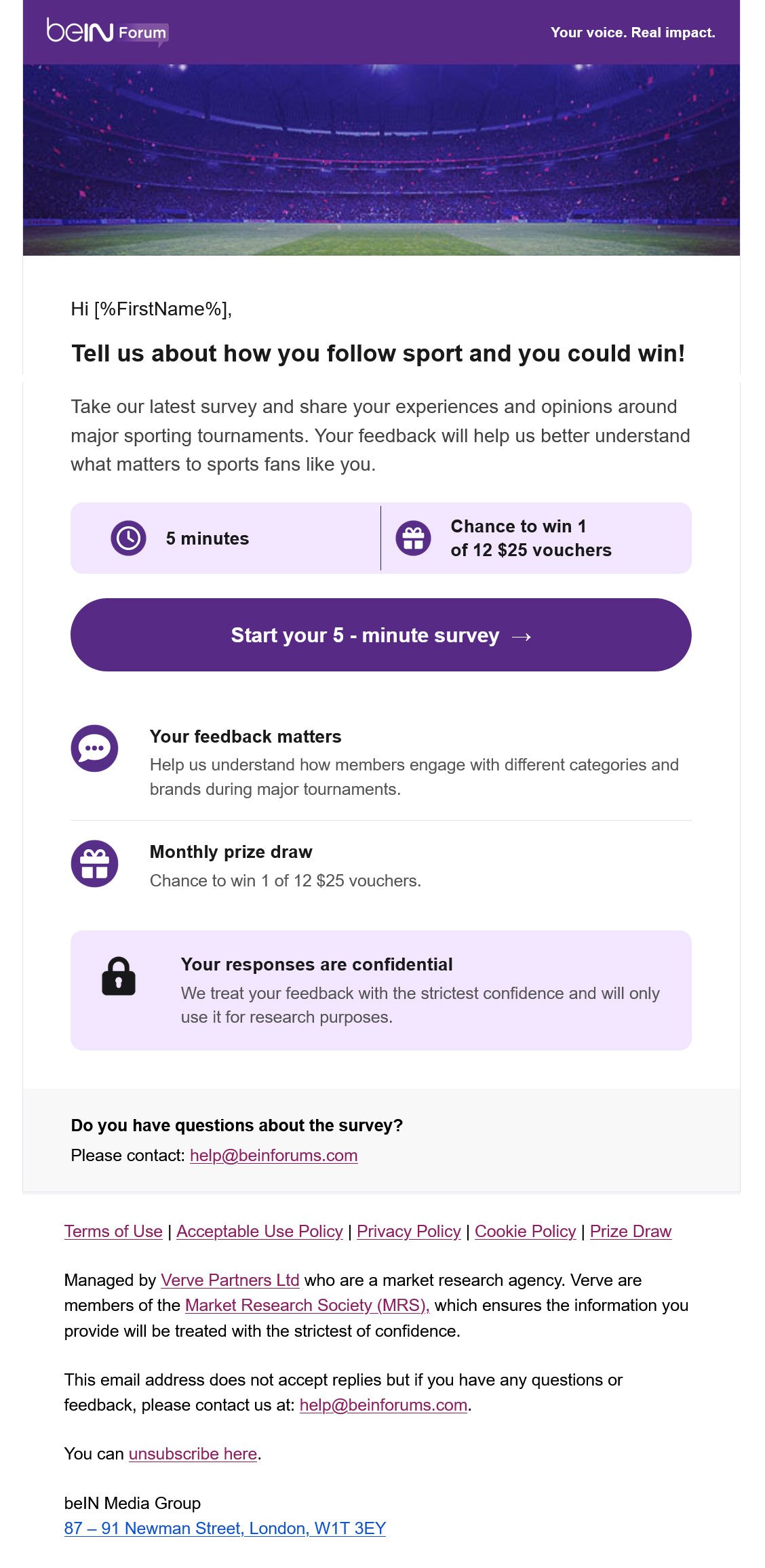 beIN Forum email review