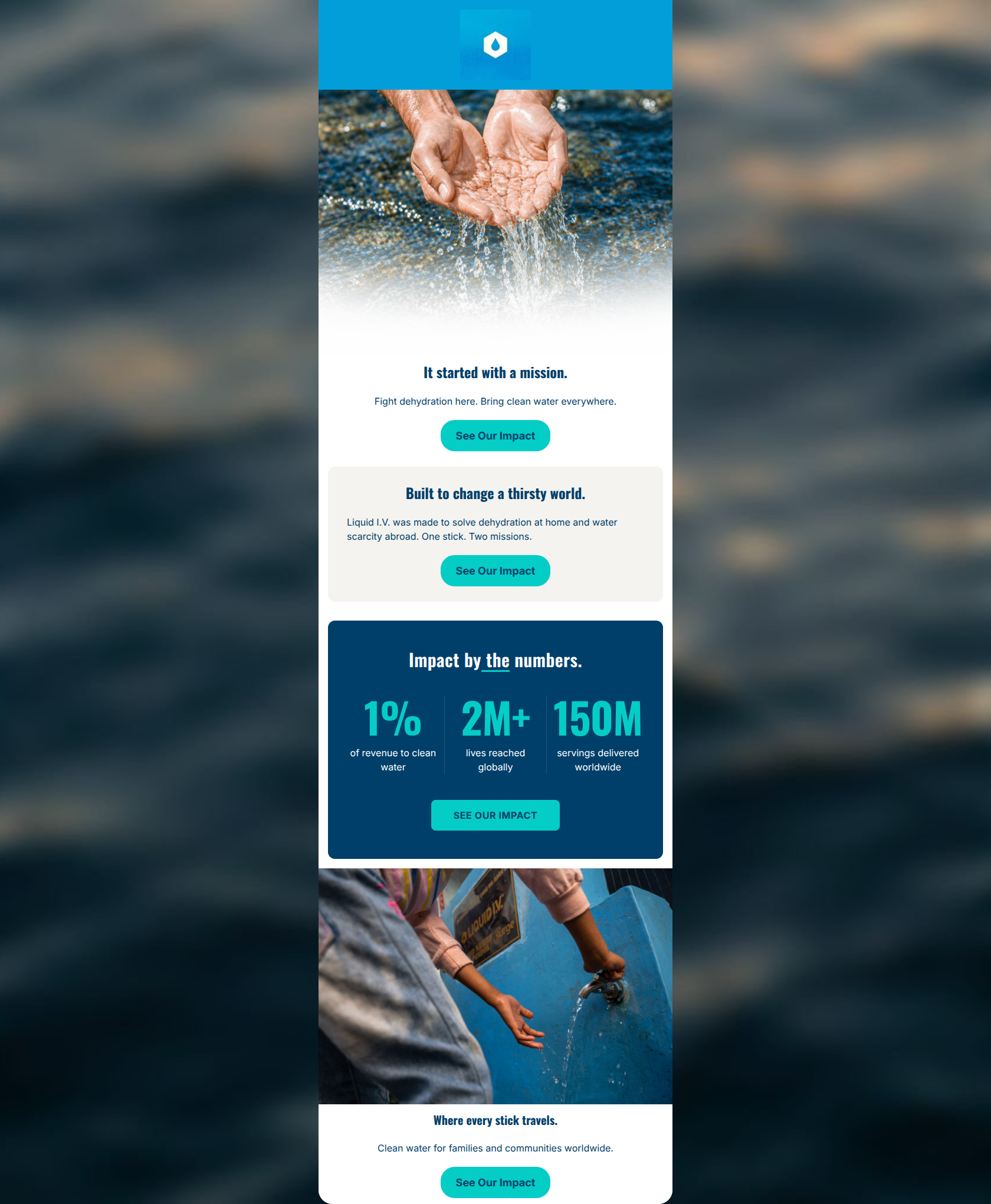 Email design: More than hydration. A mission.