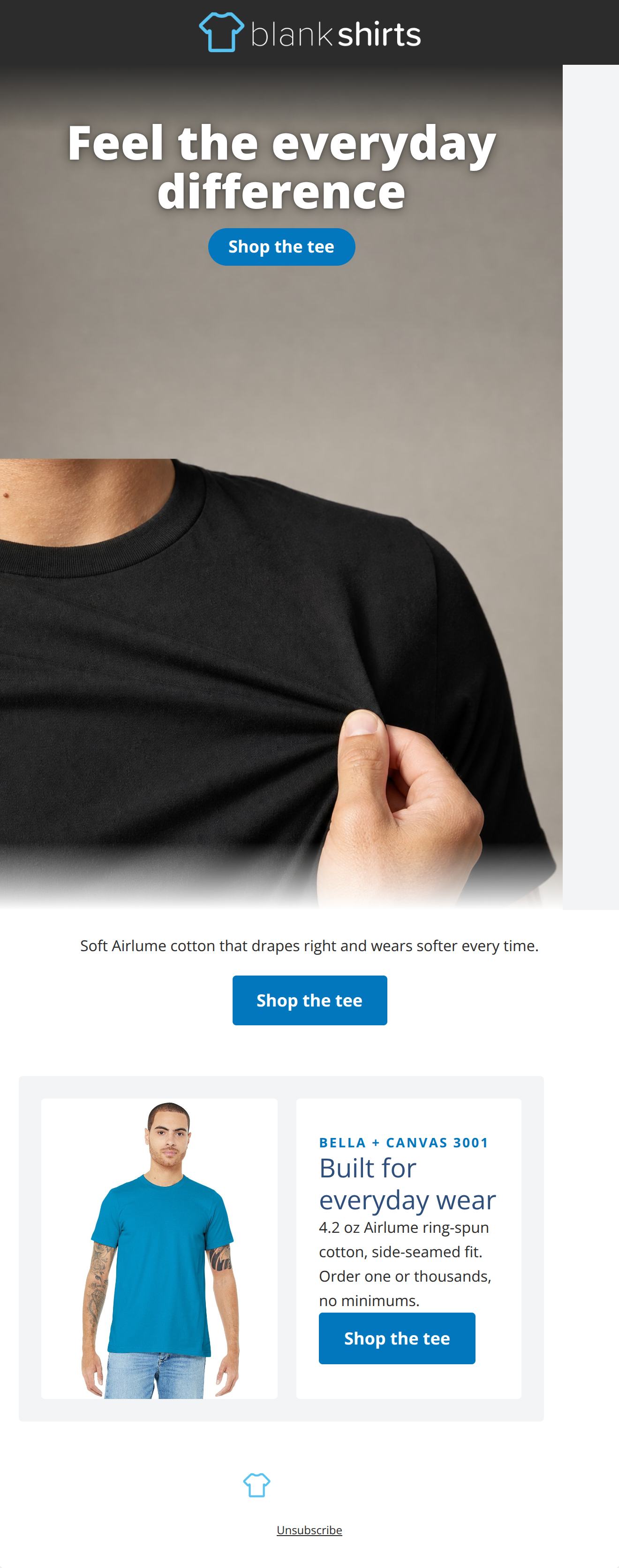 Email design: Feel the everyday difference