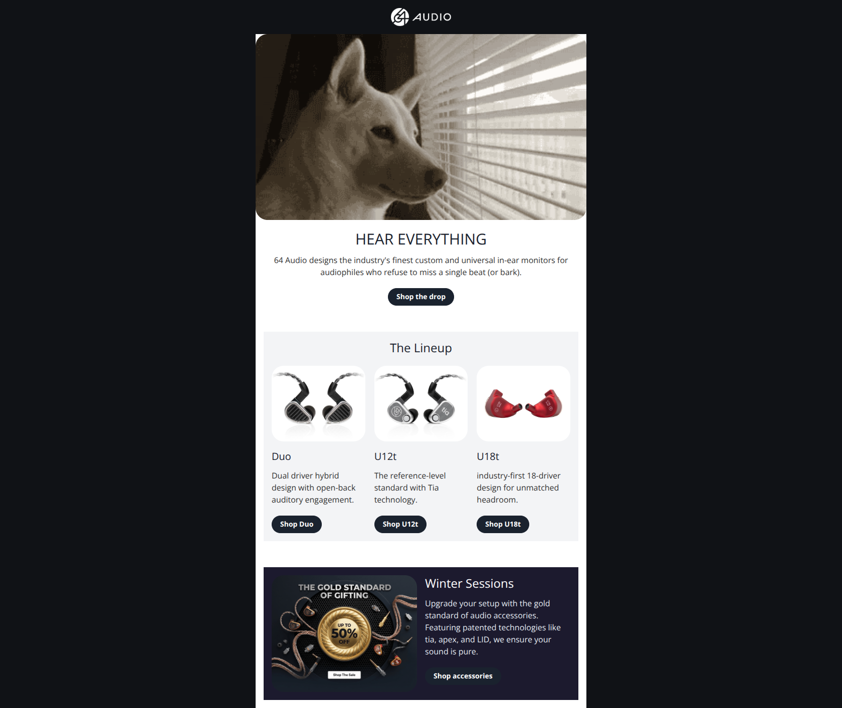 Email design: Get Your Ears Some Ear Candy